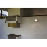 LUTEC Polo - LED wandlamp voor buiten - PIR bewegingssensor - Premium aluminium - 1100Lm krachtig licht - 3000K warm wit licht - IP54 extra weerbestendig - Donkergrijs