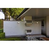 LUTEC Polo - LED wandlamp voor buiten - PIR bewegingssensor - Premium aluminium - 1100Lm krachtig licht - 3000K warm wit licht - IP54 extra weerbestendig - Donkergrijs