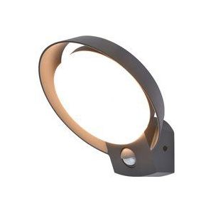 Lutec Wandlamp Polo Donkergrijs 16,1w Met Sensor