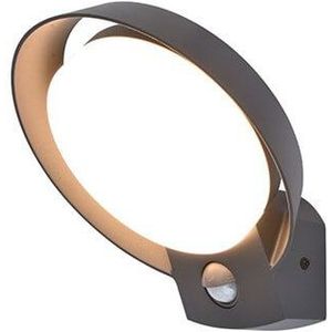 LUTEC LED buitenwandlamp Polo van gegoten alu sensor