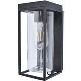 LUTEC Flair - Solar wandlamp voor buiten met E27 retrofitting - Langdurige werking (tot 15 uur) - PIR bewegingssensor - Dag/nacht sensor - Premium aluminium - 200Lm - 2700K warm licht - IP44 weerbestendig - Mat zwart