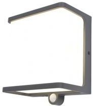 Buitenlamp solar vierkant 'Doblo' zwart vierkant led lamp 17 cm