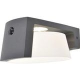 LUTEC - Moon Solar met bewegingssensor voor buiten - LED wandlamp - Donkergrijs