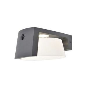 Lutec Solar Wandlamp Moon Donkergrijs | Verlichting op zonne-energie