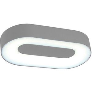Eco Light Wand- en plafondlamp Ublo ovaal, zilver, 3491 S SI