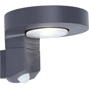 LUTEC Diso - LED Solar wandlamp voor buiten met sensor - Grijs