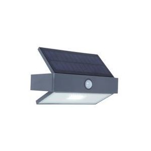 Lutec Solar Buiten Wandlamp Arrow + Bewegingsmelder Antraciet 2,3w