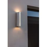 LUTEC Leo - Up & Down Wandlamp voor buiten - 3000K - LED - Chrome