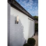 LUTEC Leda - Buitenverlichting LED Wandlamp met Sensor - Roestvrij Staal