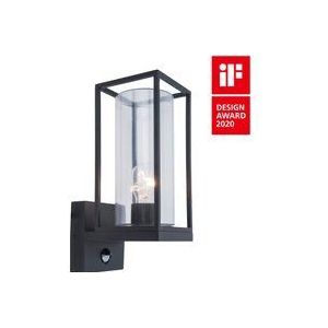 Lutec Flair 5288802012 Buitenlamp met Bewegingsmelder (wand) LED E27 40 W Antraciet