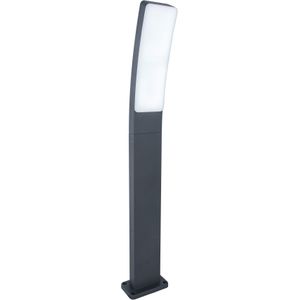 LUTEC Kira - Sokkellamp padverlichting - Aluminium armatuur - LED - 1100 Lumen - 17.3W - 4000K wit licht - Donkergrijs