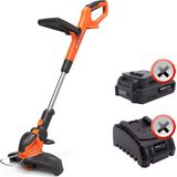 Yard Force 20V Grastrimmer LT C25W - 250 mm snijbreedte - hulpgreep - instelbare snijhoek - 1,2 mm x 5 m spoel - zonder accu en oplader - Yardforce