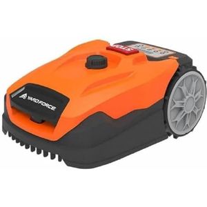 Yard Force XPower 400 - Robotgrasmaaier - 400m² - Bluetooth en App besturing - Regensensor - 40% Helling - 20V Li-Ionen Accu - Zwart/Oranje - Yardforce - Robotmaaiers - Grasmaaier