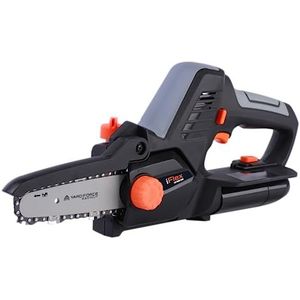 Yard Force 12V iFlex mini-kettingzaag LS F12 met 12 V/4,0 Ah lithium-ion-accu, 5 inch kettingrail, 7 m/s kettingsnelheid, gering gewicht, 100 mm max. zaagcapaciteit