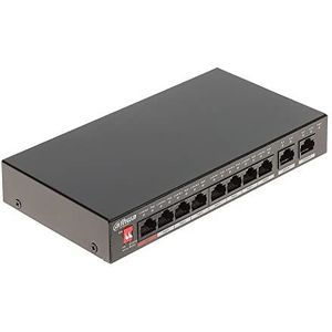 switch|DAHUA|PFS3010-8ET-96|Type L2|8x10Base-T / 100Base-TX |2x10Base-T / 100Base-TX | PoE poorten 8|DH-PFS3010-8ET-96