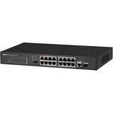 Dahua Technology PFS3117-16ET-135 netwerk-switch Unmanaged L2 Fast Ethernet (10/100) Power over Ethernet (PoE) Zwart