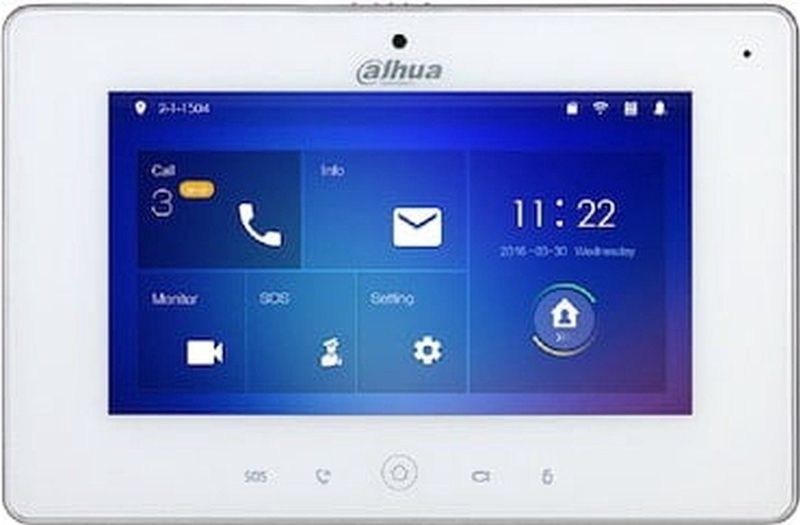 Dahua - VTH5221DW-S2 - Bel + Deurintercom - Wit - LCD Touchscreen 7"