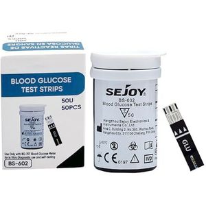 SURGICALMED - Hoge precisie, snelle en betrouwbare bloedsuikerteststrips - 50 stuks - Bloedsuikerstrips - Steriele teststrips - Effectieve diabetescontrole