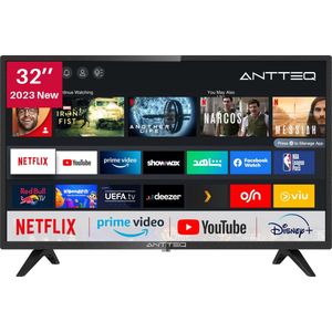 ANTTEQ AV32 - Smart TV - 32 Inch - DLED - Dolby Audio - Wifi
