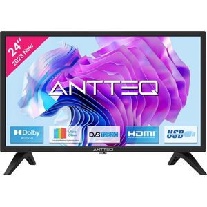 ANTTEQ - AB24F1D - 24 inch TV - Dolby Audio - Triple Tuner DVB-C/T2/S2 - CI+ - HDMI - USB