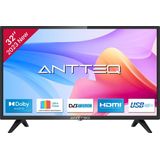 ANTTEQ AB 32D1 - 32 inch TV (80 cm) - Triple Tuner, CI+, HDMI, USB, Hotelmodus inbegrepen - 2023