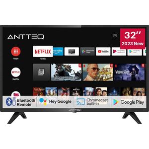 ANTTEQ AG32H3 - 32 inch - Smart TV - HD Ready - 2023
