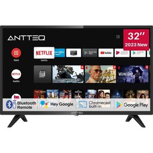 ANTTEQ - Smart TV - 32 Inch - Android - LED - Wifi - Dolby Audio