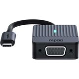 Rapoo - UCA-1003 - USB-C naar VGA Adapter - Grijs - Aluminium Behuizing