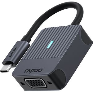 Rapoo - UCA-1003 - USB-C naar VGA Adapter - Grijs - Aluminium Behuizing