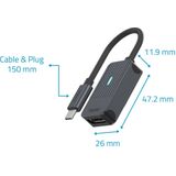 Rapoo - UCA-1005 - Usb-C Naar DisplayPort Adapter - Zwart - Compact