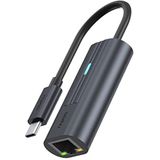 Rapoo UCA-1006 USB-C auf Gigabit LAN Adapter, Aluminium, kompatibel mit MacBook Pro, MacBook Air, iPad Air / Pro, Surface Pro / Go, Laptop