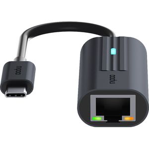 Rapoo UCA-1006 USB Type-C naar RJ-45 Zwart