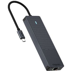 Rapoo UCM-2002 carte et adaptateur d'interfaces HDMI, RJ-45, USB 3.2 Gen 1 (3.1 Gen 1), USB Type-C