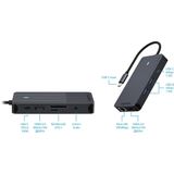 Rapoo - UCM-2005 - USB-C Multipoortadapter - Zwart - Aluminium - 10 Havens