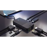 Rapoo - UCM-2005 - USB-C Multipoortadapter - Zwart - Aluminium - 10 Havens