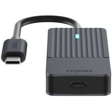 Rapoo USB-C naar USB-C hub, aluminium, 4X USB-C datapoorten, compatibel met MacBook Pro, MacBook Air, iPad Air/Pro, Surface Pro/Go