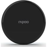 Rapoo XC105 dubbele draadloze inductielader voor smartphone, oplader voor iOS en Android (bijv. iPhone, AirPod, Samsung), plat, Qi-opladen, snel opladen, overbelastingsbeveiliging, zwart