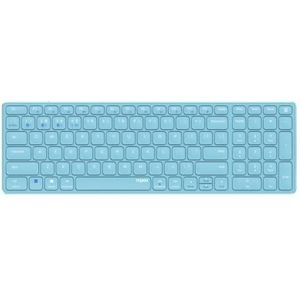 Rapoo draadloze bluetooth toetsenbord voor pc, slim, Windows XP/Vista/7/8/10/11, Mac OS X 10.4, QWERTY, USB A) blauw