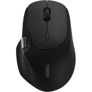 Rapoo MT560 Draadloze Muis Draadloze Muis 4000 DPI Sensor Milieuvriendelijke Oplaadbare Batterij Ergonomisch PC & Mac - Zwart