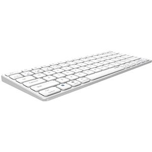 Rapoo E9600M draadloos draadloos toetsenbord plat aluminium toetsenbord milieuvriendelijk ontwerp oplaadbare batterij DE-lay-out QWERTZ PC & Mac - wit