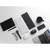 Rapoo 9600M Draadloze multimode Blade Combo Set, QWERTY US - Toetsenbord Grijs