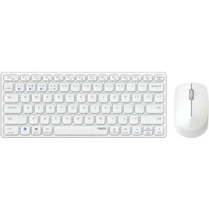 Rapoo 9600M Draadloos Multimode Toetsenbord-muisset Blade Combo TKL,wit QWERTY US