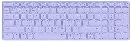 Rapoo - E9700M - Toetsenbord - Paars - Draadloos en Bedraad