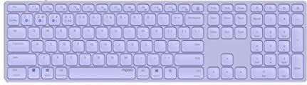 Rapoo - E9800M - Toetsenbord - Paars - Draadloos - QWERTZ