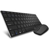 Draadloos multimedia toetsenbord touchpad K2600 grijs QWERTY
