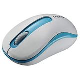 Rapoo M10 Plus kabellose Maus wireless Mouse 2.4 GHz Computermaus 1000 DPI Sensor 12 Monate Batterielaufzeit ergonomisch für PC & Mac - blau