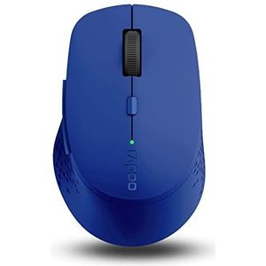 Rapoo Draadloze optische muis, 2,4 GHz/BT 3.0/BT 4.0 ""M300"" (Bluetooth, computermuis, design, met toetsen en scrollwiel), blauw