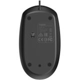 Rapoo - N100 - Optische Muis - Zwart - USB-kabel 1,2 m