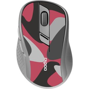 Rapoo Draadloze Muis M500 Silent Camo Red (18111)