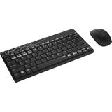 Rapoo 8000 m toetsenbord met muis, draadloze desktopset met multi-mode-verbinding, zwart/grijs